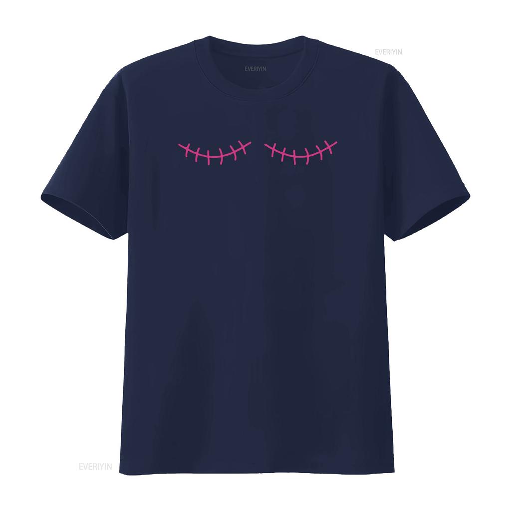Mastectomy Scar Design T Shirt Breast Surgery Cancer Awareness Boobie Double S Post Survivor vintage Washed