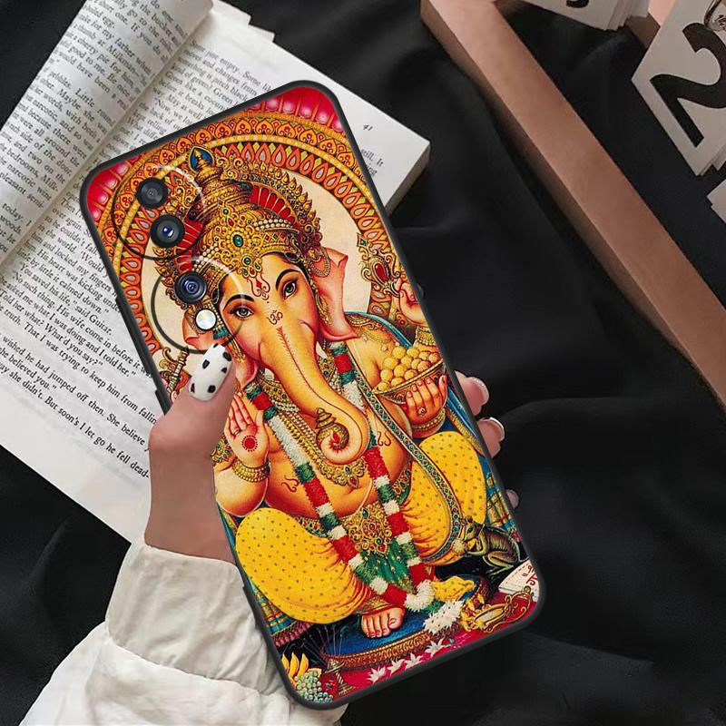 Ganesh Elephant God For Honor Magic 5 6 7 8 Pro Case For Honor 200 400 70 90 Lite X8c X8b X9a X9b X9c X9d Win RT