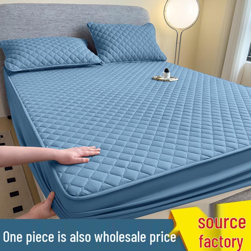 Düz Renk Kapitone Fitted Çarşaf: Toz Geçirmez, Leke Tutmaz, Yıkanabilir Yatak Koruyucu