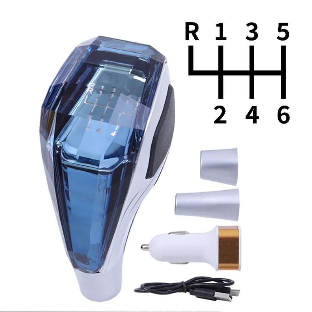 LED Kristall Schalthebelknauf Mit Buntem Licht Manuell Automatikgetriebe Universell Für Toyota/Mitsubishi/Lexus/Honda etc.