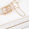 Faux Pearl Adjustable Pin Buckle Belt Dazzling Transparent Waistband Waist Corset for Women Students Slimming Belt