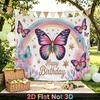 Butterfly Flower Party Backdrop 1pc - Celebration Decor