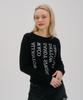 AWESOME STUDIO Lettering Print Slim Fit T-Shirt Black
