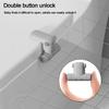 White Baby Toilet Locks Multi-functional Security Protection Locks Durable Security Latch