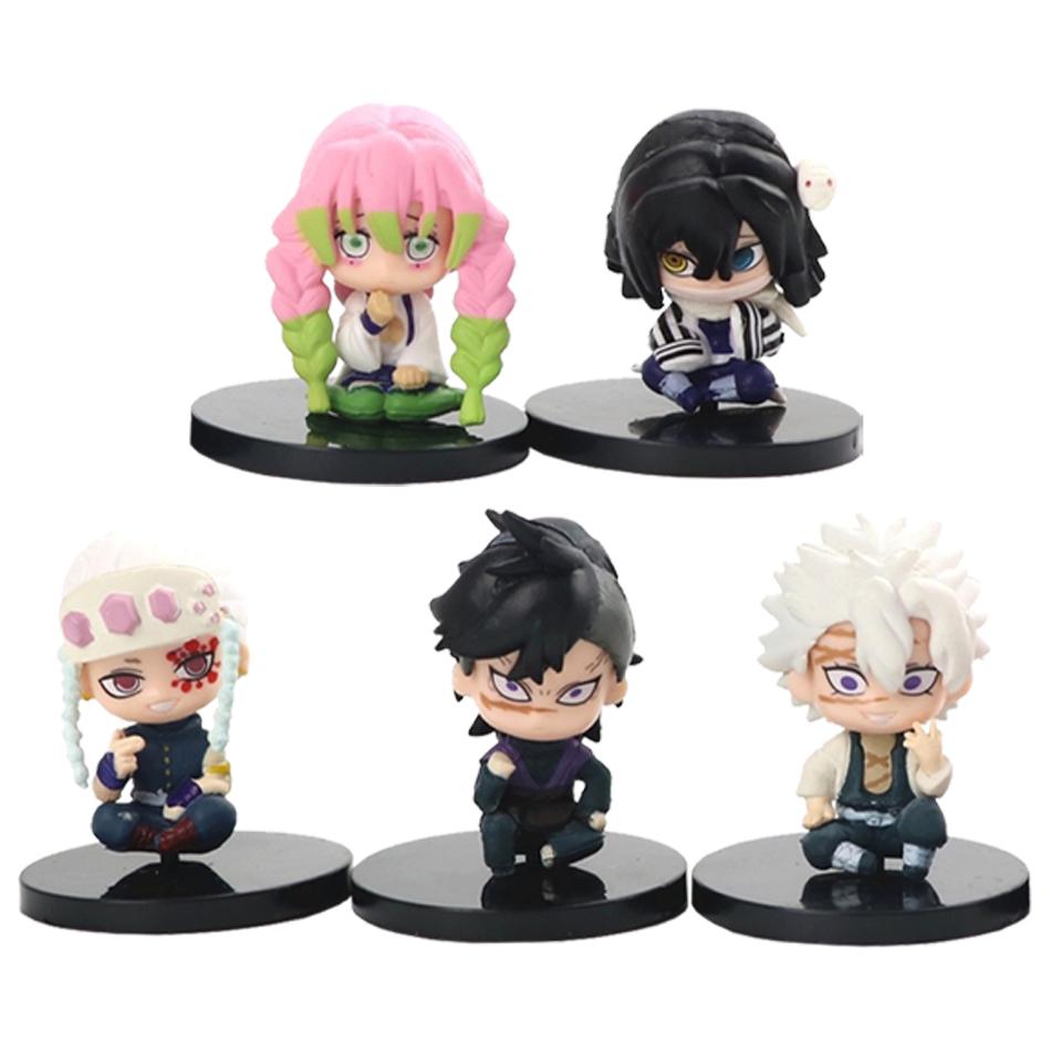 

Фигурка Игрушка Клинок Рассекающий Демонов Аниме Kimetsu no Yaiba Q Версия Сидящий Танджиро Незуко Иноске Зеницу PVD Фигурка Модель Кукла Подарки