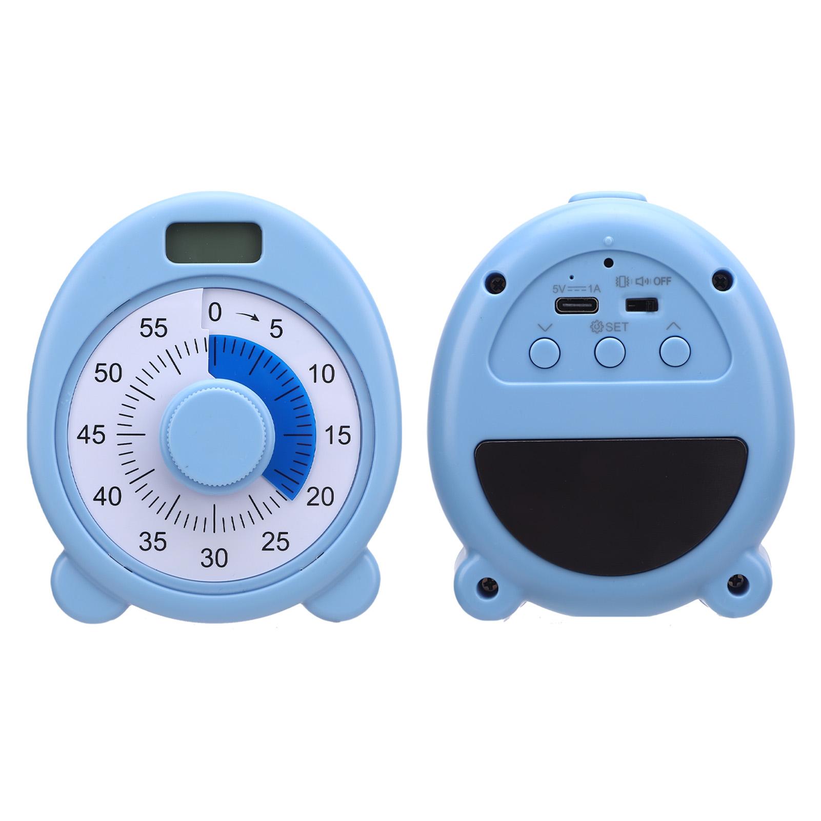 Visual Timer 60 Minute Mechanical Timing 99min 59sec Electronic Timing Visual Countdown Timer for Time Management