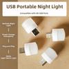 Round Shape Mini USB Night Light Mini Size USB Plug Lamp Eye Protection Lamp  Reading Books