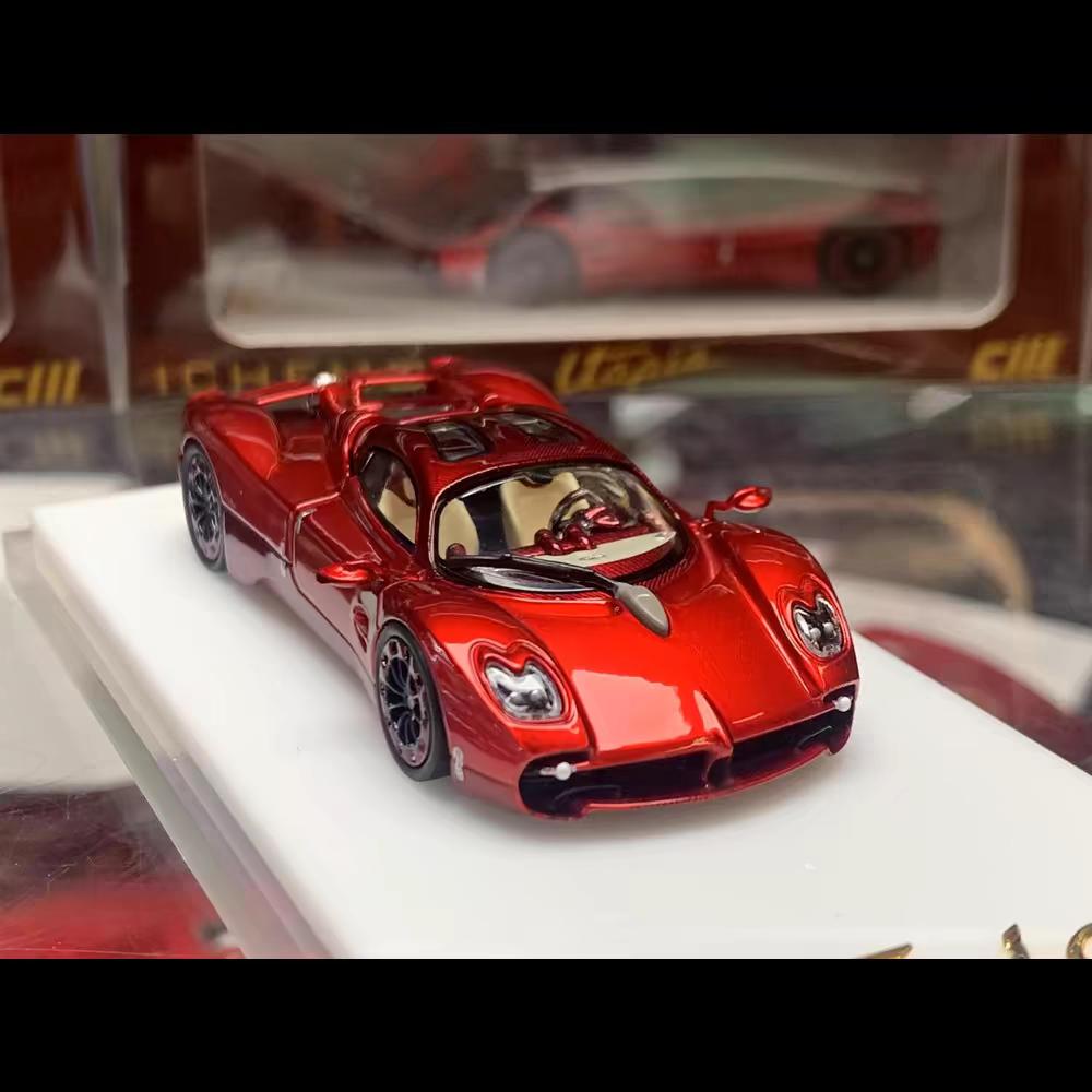 

CM x Ichemo 1/64 Utopia Metallic Red Exclusive Custom Version Alloy Car Model металеві червоний колір