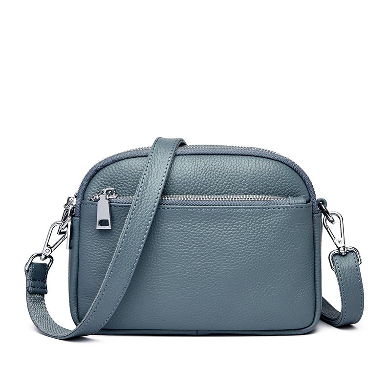 New PU Solid Color Soft Versatile Crossbody Bags Hot Sale Simple Versatile Shoulder Bags Daily Commute Sewing Thread Handbags