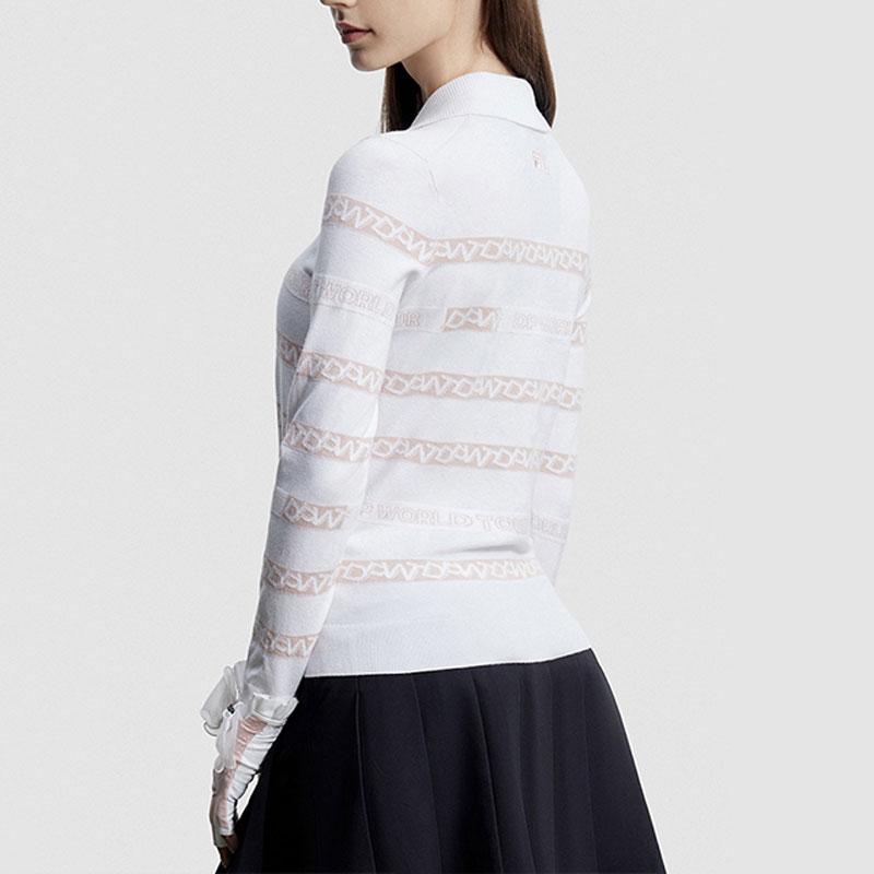 New FILA Golf Series Knitwear Women's Jade White A11W345401BWT