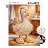 DIY Colorful Pearl Diamond Painting Kit Pearl Duck Wearing Towel Bathroom Decor Office Wall Decor