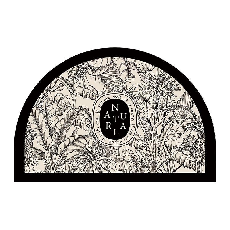 American Semi-Circular Non-Slip Bathroom Mat - Diatomaceous Earth, Entrance Rug