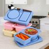 Foldable Double Compartment Snack Box Leakproof Sauce Seasoning Containers  Kitchen Gadgets