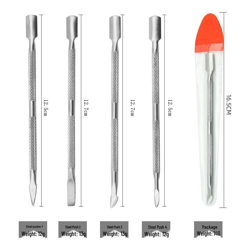 Double-Headed Stainless Steel Nail and Cuticle Pusher