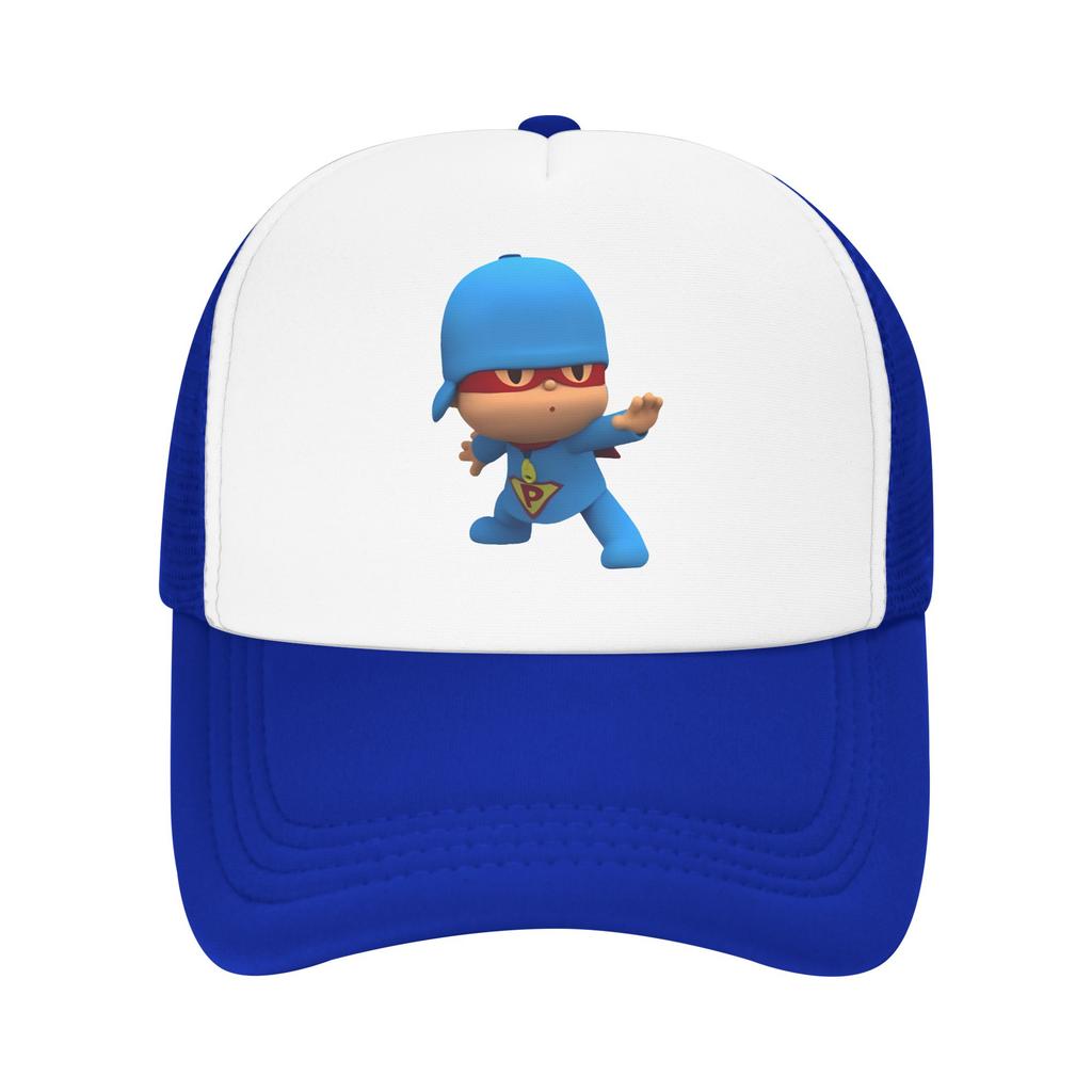 Pocoyoed  Friends Super Hero Friends  Trucker Caps Mesh Baseball Cap Snapback Caps Hat Trucker Hat Breathable Fishing Hat Summer