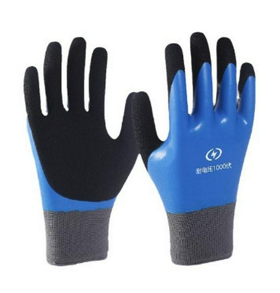 Electrician's Insulating Anti-Slip Gloves - Wear-Resistant, 400V/380V/220V Protection