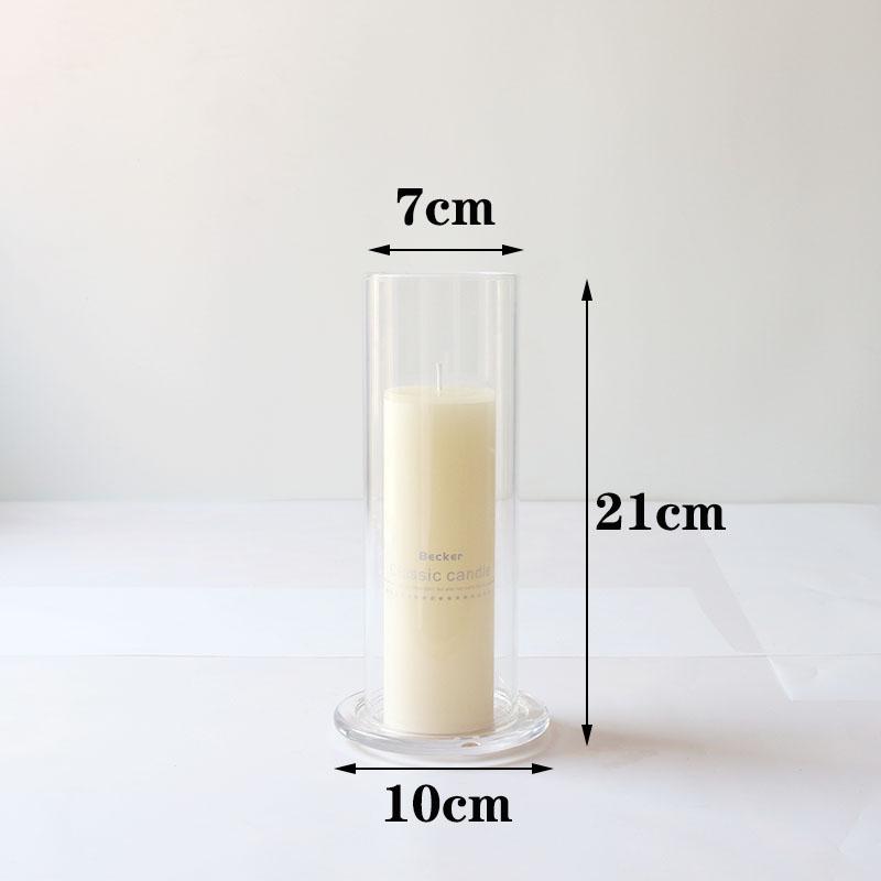 High Borosilicate Glass Windproof Candle Cover for Wedding Candelabra and Buddha Butter Lamp