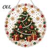 Acryl-Ornamente für Zuhause Weihnachtsbaum Hängender Schmuck, Kunst mit Kunstperlen DIY Malerei Feier Partyzubehör Sonnenfänger, 20cm Leuchtend