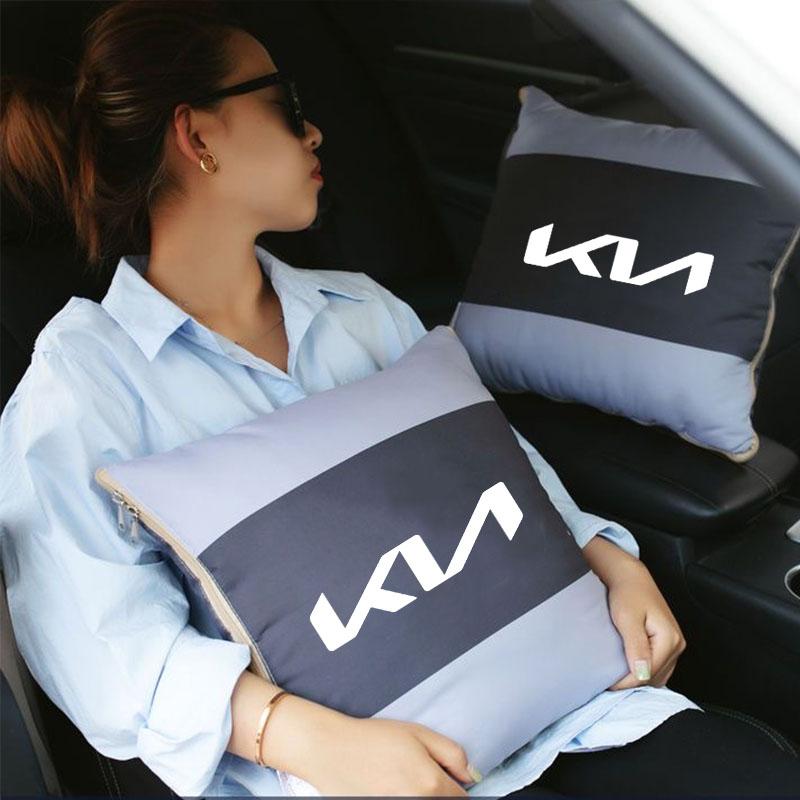 BBDU3 Car Pillow Multi-functional Folding Pillow Pillow Pillow Thickened Warm Quilt For KIA RIO 2 3 4 5 Xline X Line Car Accessories