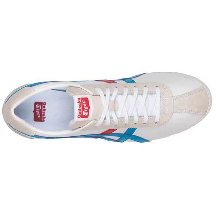 Onitsuka Tiger Corsair Comfortable Daily Slip Resistant Durable Low Top Lifestyle Shoes Men sneaker Red White Blue D7N2L-0141