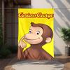 Curious George Flannel Blanket Soft Warm All-Season Throw, Design for Camping, Car Travel, Hiking Sofa, Bed, Office Perfect Gift for Parties