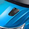 2Pcs Car Hood Air Vent Cover UV-proof Non-Fading Solid Color Universal Size Easy To Install Car Hood Vent Scoop Kit