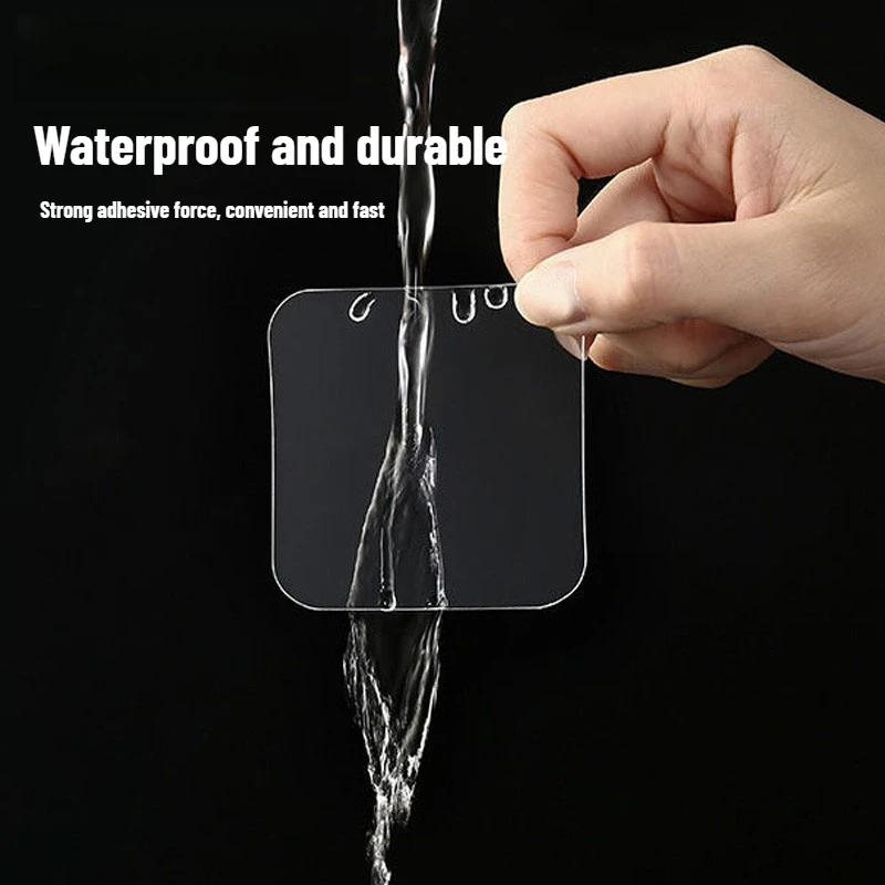 Super Strong Double Sided Adhesive Tape Waterproof Transparent Wall Stickers Patch 6x6cm Home Seamless