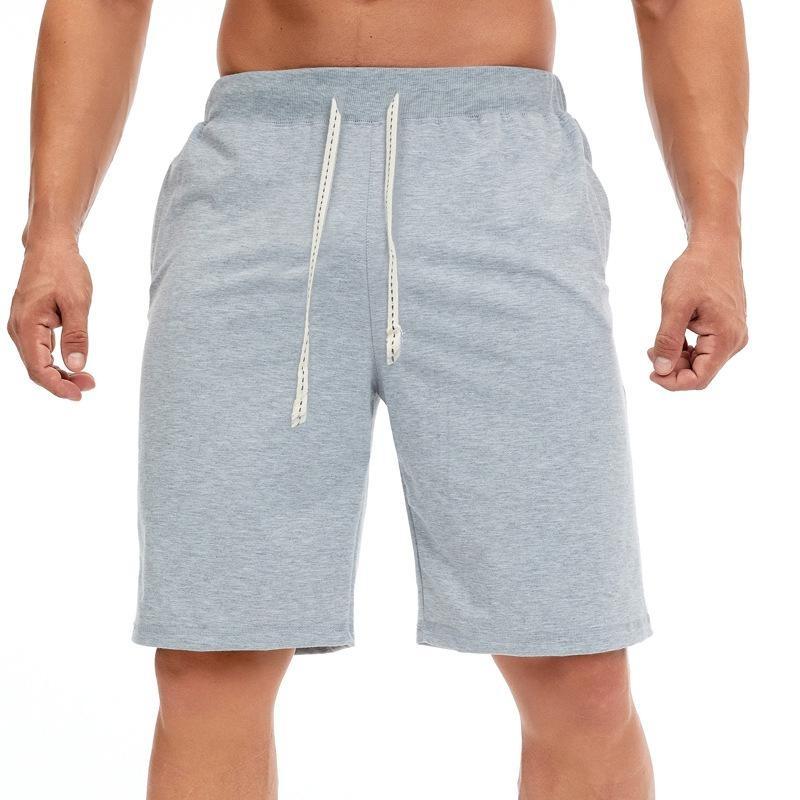 Men's Loose Shorts EU Size Summer Casual Five-point Pants Beach Pants Drawstring Sports Shorts, Men's Fitness Pants