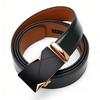 Male Automatic Buckle Belt Fashion Metal Alloy Waistband Genune Leather Luxury Belts for Men Business Luxury Designer Waist Belt