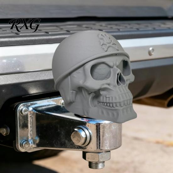 Pick-up Truck Anhängerkupplungsabdeckung Piraten Totenkopf Anhängerabdeckung, 3D Geschnitzte Anhängerkupplungskugel für SUV Wetterbeständig Pick-up, Staubdichte Schutzkappe Anhängerkupplungskugel,