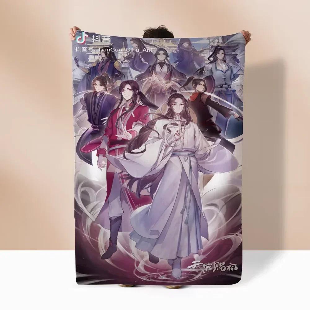 Heaven Official’s Blessing Kinderdecke Bett Innenraum für Zuhause Luxus Decken & Überwürfe Flauschiger Plaid Strandtuch Überwurf Knie Weich