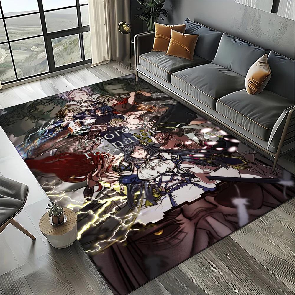 2025 New Style Record of Ragnarok Cartoon Anime Carpet Rug for Living Room Bedroom Home Sofa Decoration,Kids Non-slip Floor Mat