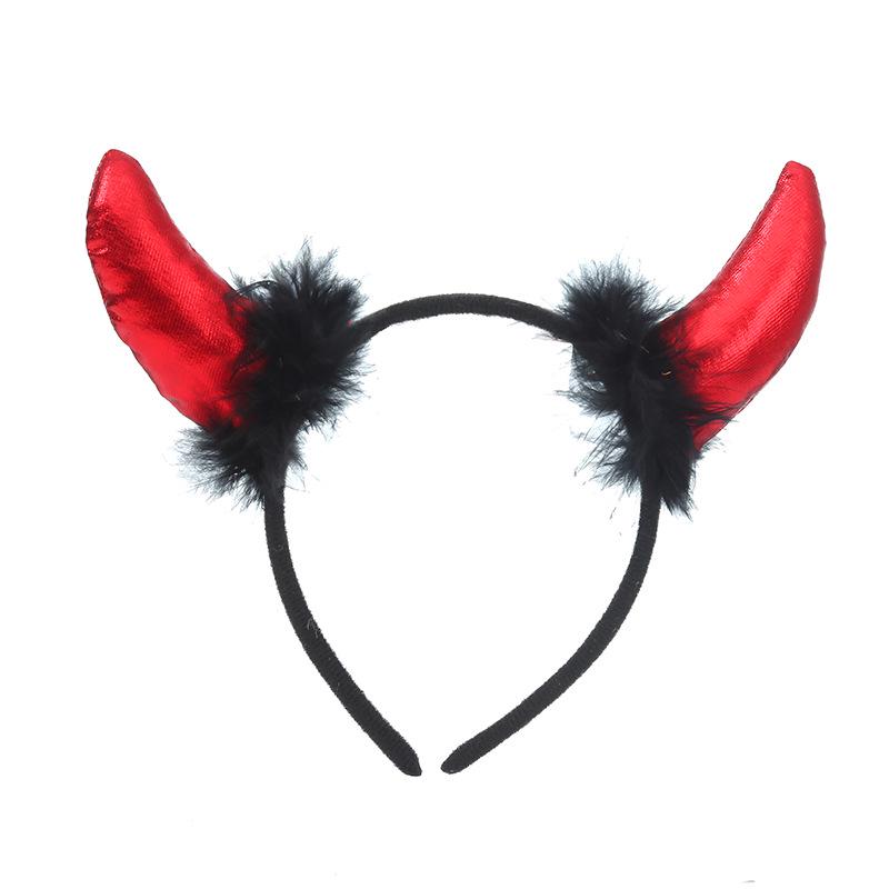 Halloween Devil Horns Headband: Stylish and Versatile Cartoon Hair Accessory for Festivals and Parties