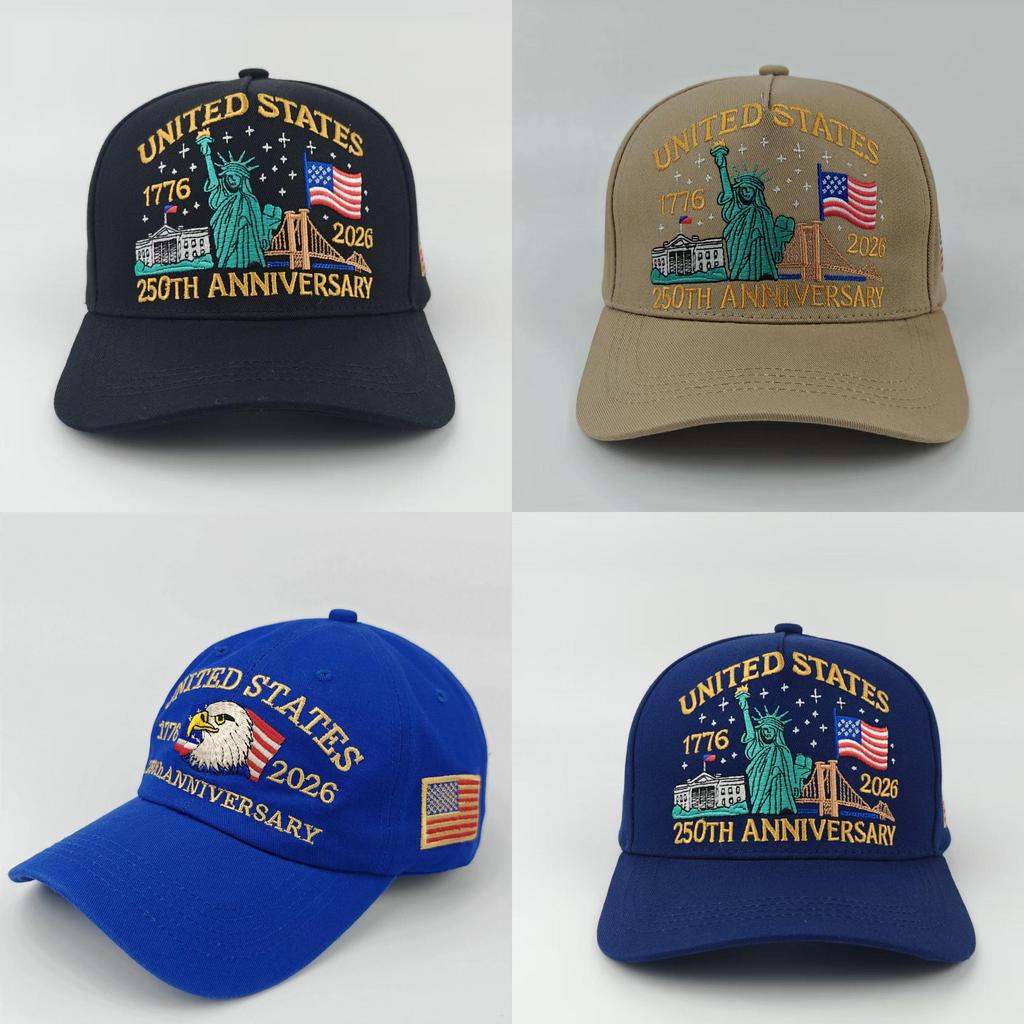 Independence Day Embroidered Baseball Cap With Sun Protection For Outdoor Activities