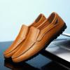 Männer Casual Schuhe Luxus Marke Sommer Echtem Leder Herren Loafer Mokassins Aushöhlen Atmungsaktive Slip On Driving Schuhe
