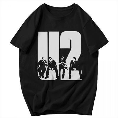 Men T Shirt U2 Band 2024 Idea Y2K Graphic Short Sleeve Unisex Clothes T Shirts