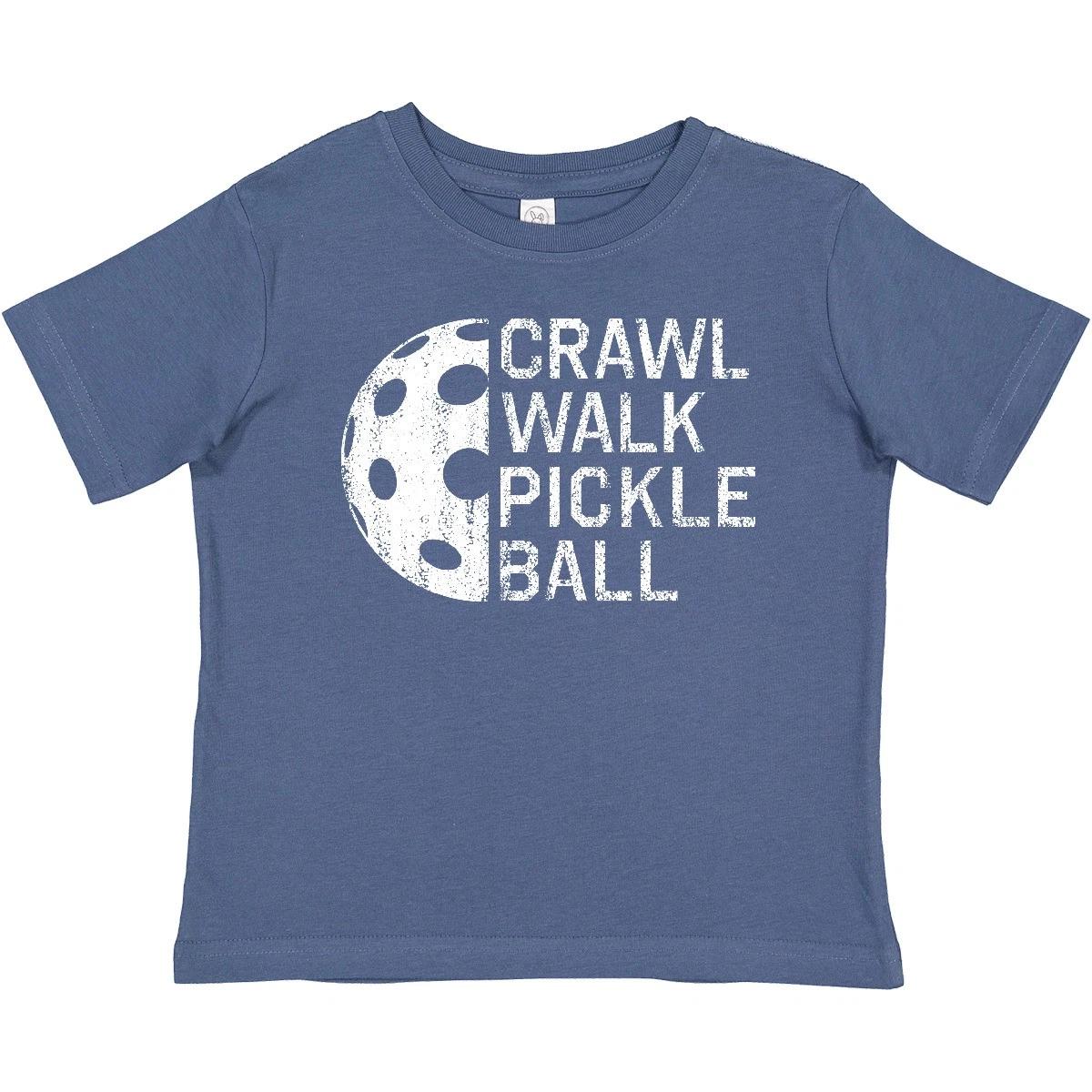 Inktastic Crawl Walk Pickleball Baby T-Shirt Fan Play Lover Sport Sporty Themed 110