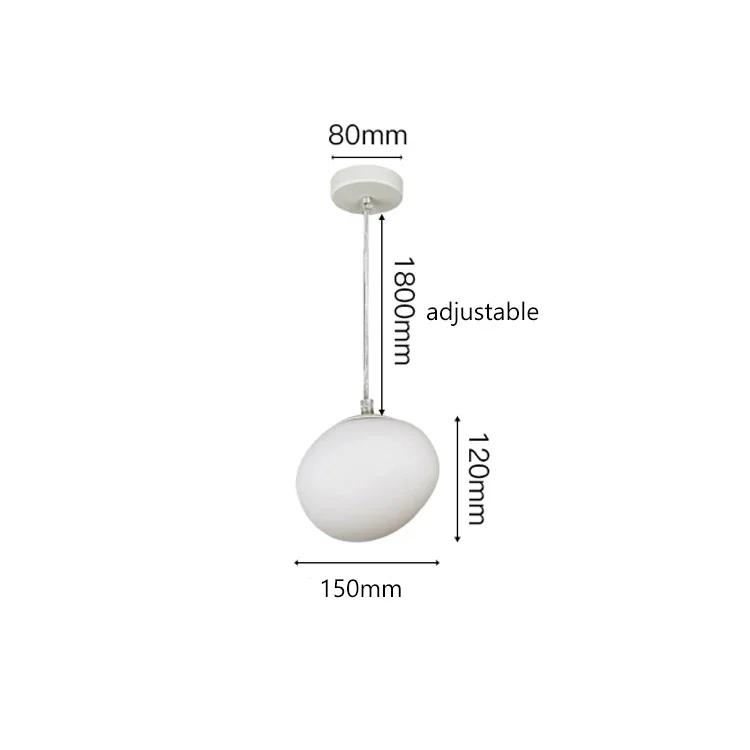 Nordic Minimalist Staircase Chandelier Bubble Glass Light Luxurious Living Room Family Kitchen Restaurant Celing Pendant Lamp