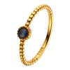 S925 Sterling Silver Natural Color Treasure December Birthstone Ring Light Luxury Premium Sense Index Finger Little Finger Ring