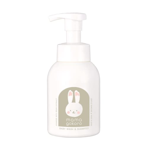 Mamagokoro Foaming Body Shampoo for Sensitive Skin In Babies and Adults, 250ml (98.7% Plant-Derived, Mildly Acidic, Amino Acid-Based, Gentle On Face,