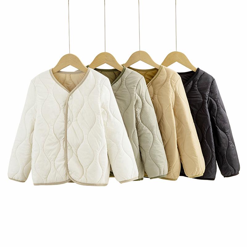 Children's Insulated Wool-Down Jacket: Warm, Long-Sleeve Uniform for Boys & Girls