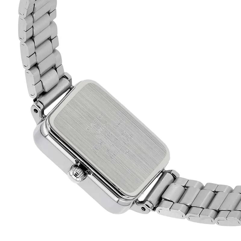 CASIO Exquisite Small Square Quartz Movement Watch Women's Watch Silver Dial (Unisex) Japanese Korean Watches LTP V009D 2E