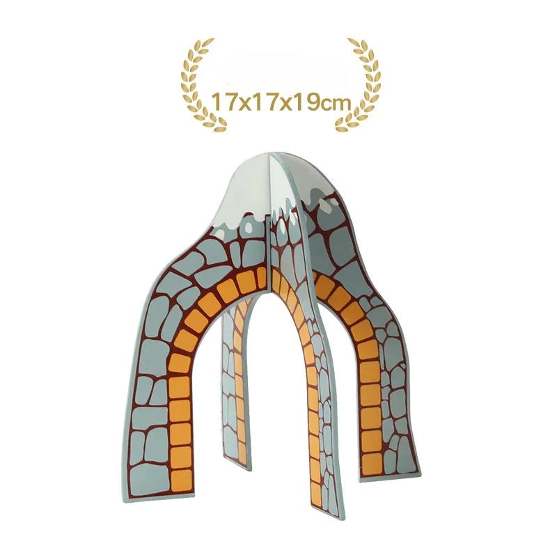 New Small Cave Tunnel Train Building Block Track Accessories Kids Wooden Track Compatible Toys S8