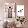 Plakat Meczetu Islamskiego Brama Kwiatowa Nowoczesny Obraz Na Płótnie Muzułmańskie Plakaty I Wydruki Obrazy Ścienne Do Salonu Wystrój Domu