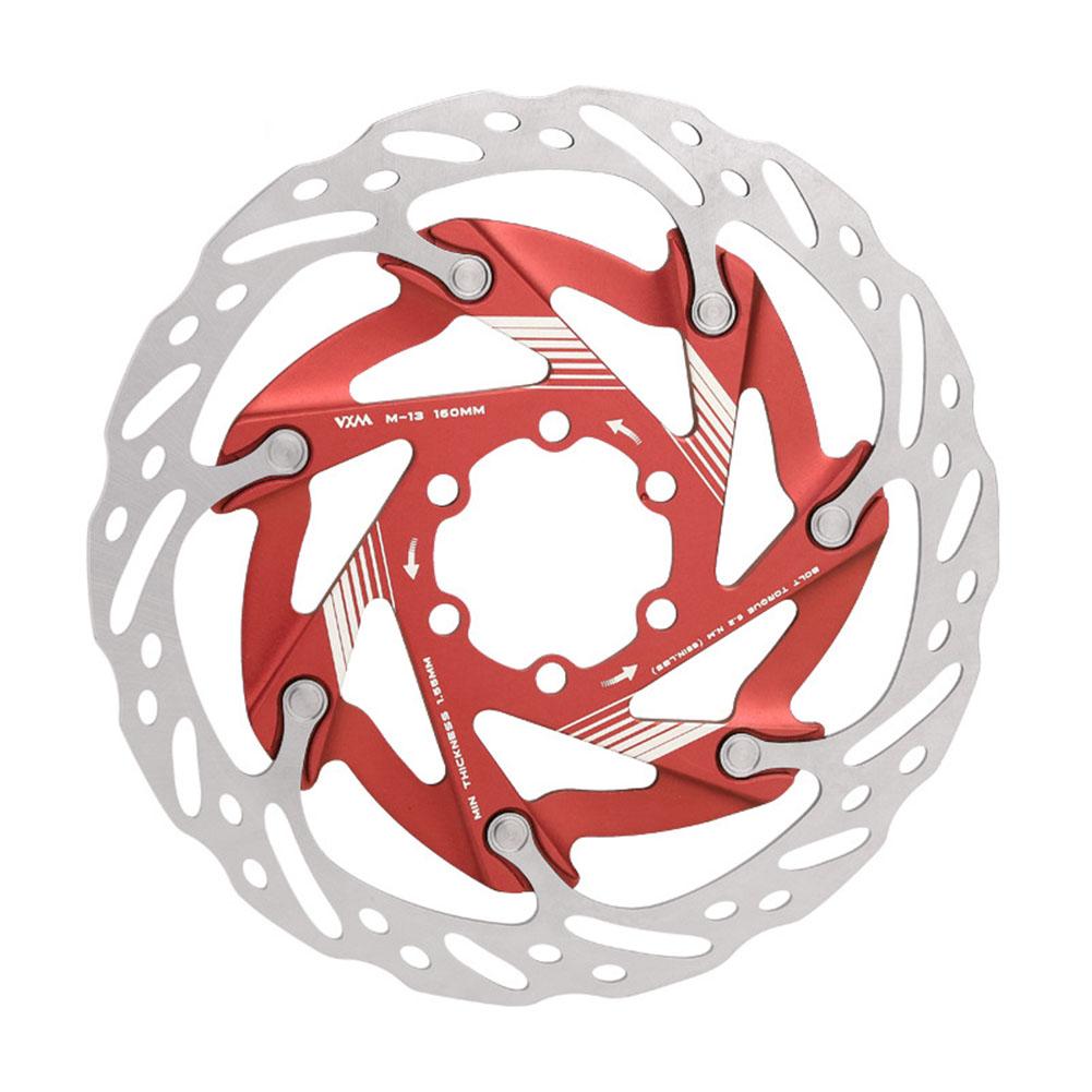 160mm Bicycle Brake Rotor with 6 Bolts Bike Disc Brake Rotor Aluminum Alloy Road Bicycle Center Lock Disc Cycling Discs Parts