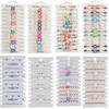 12Pcs/Set Colorful Beads Bracelet Set Bohemian Stackable Hand Chain New Woven Rope Bracelet Gifts