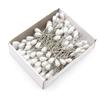 144pcs Water Drop Pearl Needle, Sewing Fixing Positioning Pin, White Colorful Pearl Pin Bead Head, DIY Sewn Needles Accessories
