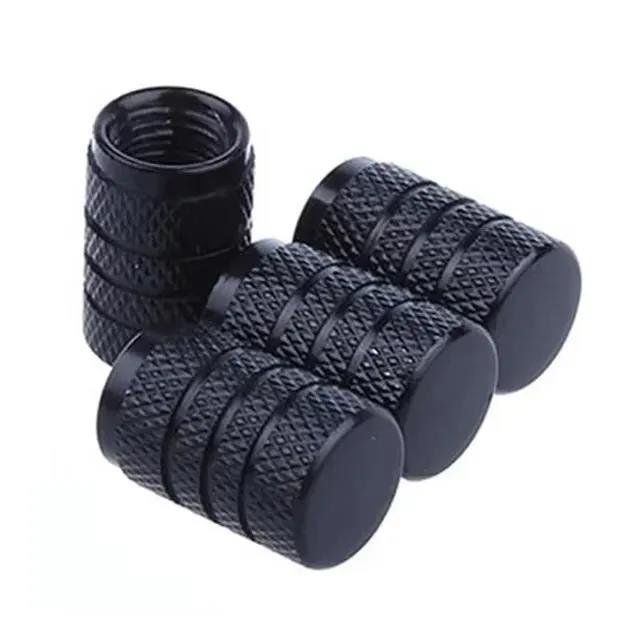 Dustproof Universal Aluminum Valve Stems Caps - 4-Piece Hub Protectors for Car Motorcycle Bicycle Tire Valves Valve Stems 1