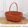 with Handle Imitation Rattan Storage Baskets Household Handwoven Home Decoration Braid Basket 8 Styles