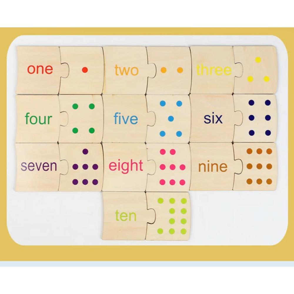 Interactive Wooden Learning Toy – Fun Animal & Number Matching Game for Shape Recognition & Early Math Skills, Ideal for Kids